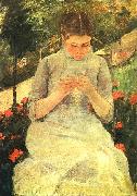 Mary Cassatt Girl Sewing China oil painting reproduction
